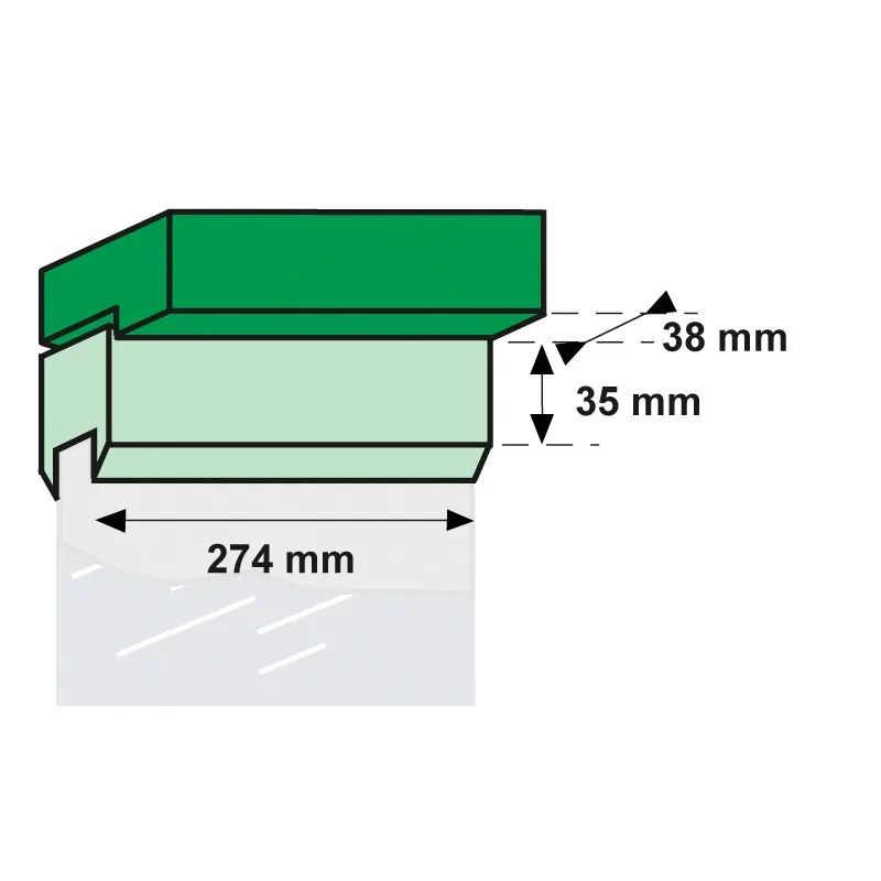 AXA TELEUITZETTER BU 281500 216MM ZWART