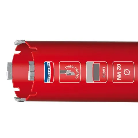 CARAT HTL1323404 DUSTEC DIAMANTBOOR VOOR DUSTEC STOFAFZUIGING IN BAKSTEEN EN ANDERE ABRASIEVE MATERIALEN  132 X 340 MM