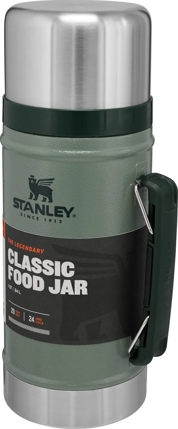 Food Jar Stanley Classic Vacuum Hammertone Green 0,94L