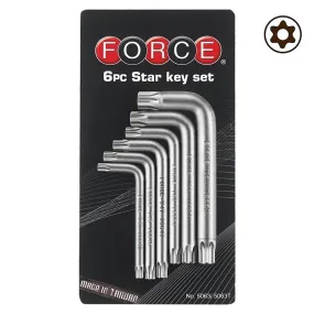 FORCE 5063T Haakse Resistorx sleutelset 6 delig