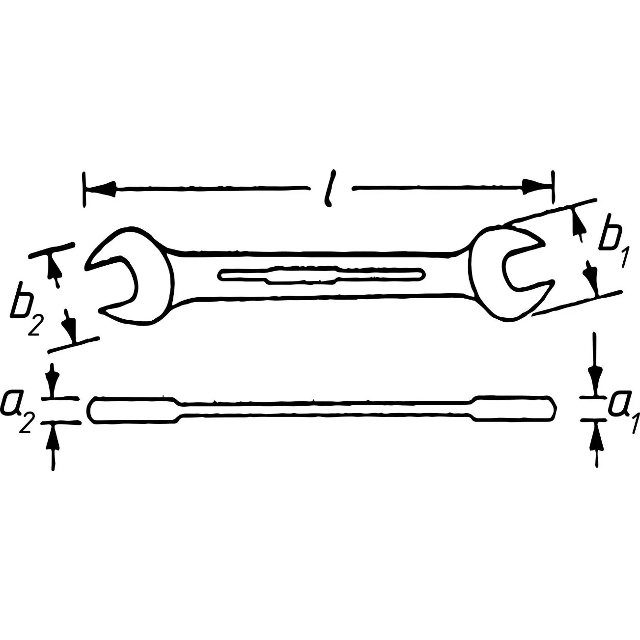 HAZET 450NA15/16X1VKH DUBBELE STEEKSLEUTEL  15/16 X 1''
