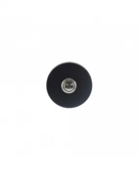 Intersteel Deurbel rond verdekt 53x10 rvs/mat zwart