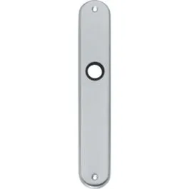 INTERSTEEL Langschild ovaal sleutelgat 72mm chroom mat