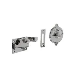 INTERSTEEL WCOVERSLAG MET BOCHT EN TEKST "VRIJ / BEZET" NIKKEL