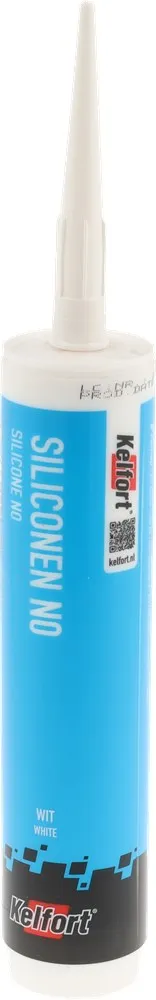 KELFORT SILICONENKIT NO WIT KOKER 310ML NIET OVERSCHILDERBAAR