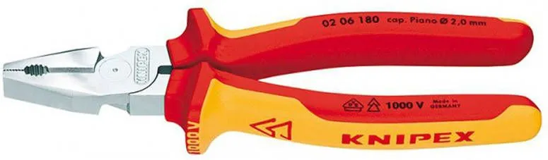 Knipex Kracht Kombitang verchroomd 225 mm _ 02 06 225