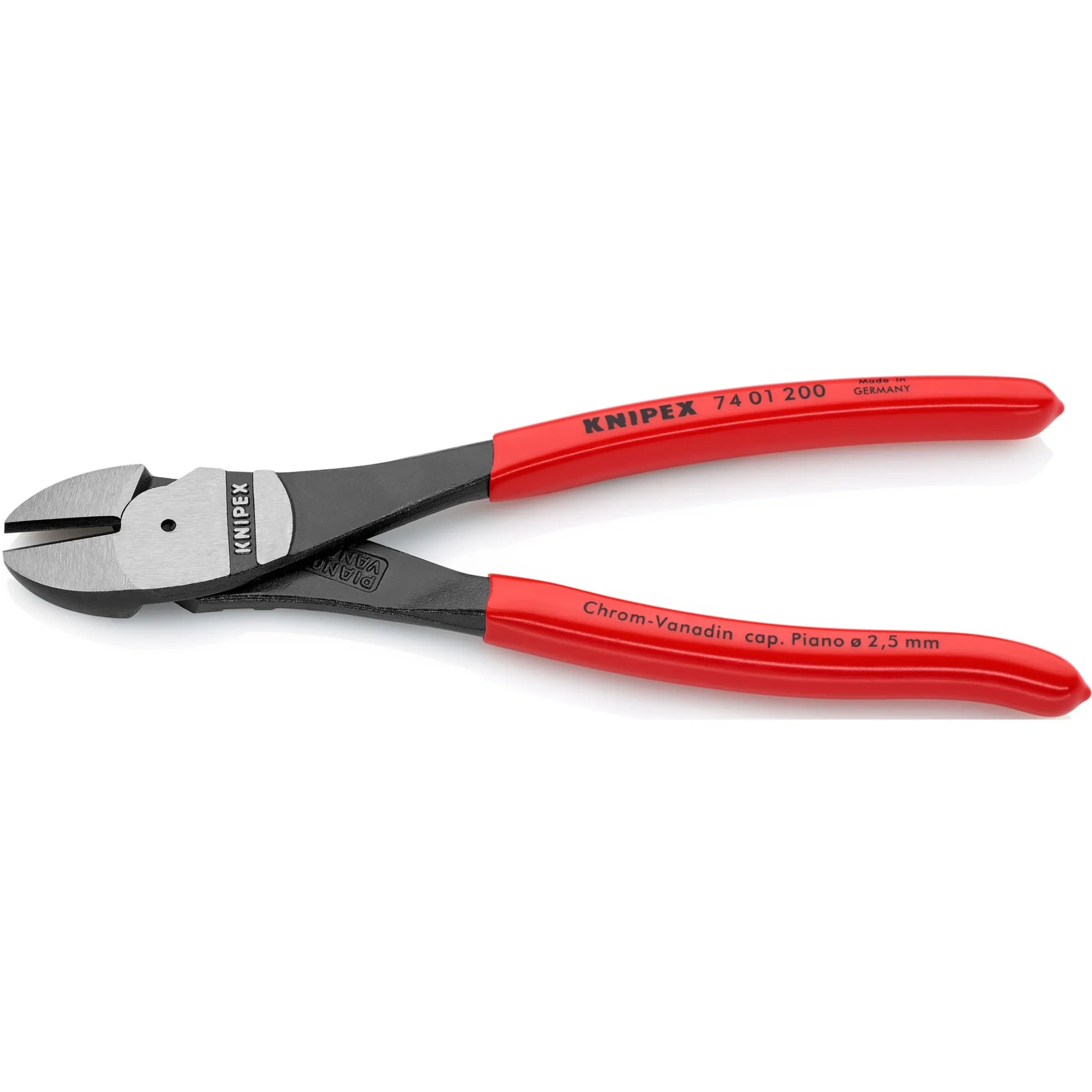 KNIPEX KRACHTZIJSNIJTANG 74 01 200 KNIPTANG (ROOD)