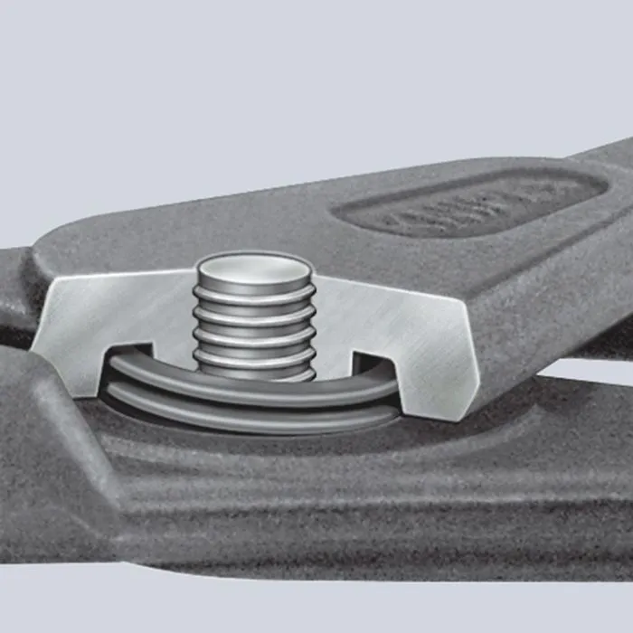 KNIPEX PRECISIEBORGVEERTANG, VOOR BUITENRINGEN OP ASSEN
