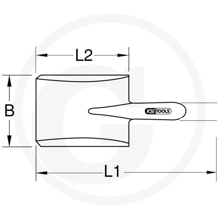 KS TOOLS BRONZE SPATEN, DSTIEL  ALUMINIUMBRONZE, VONKVRIJ, CORROSIEBESTENDIG