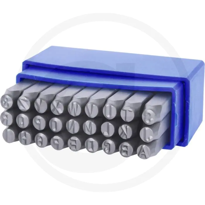 Ks tools slagletterset, 27-delig, a - z, schrifthoogte 5 - 6mm
