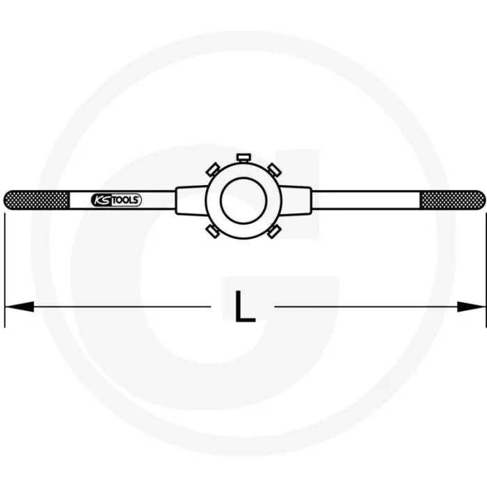 KS TOOLS SNIJIJZENBLOKHOUDER, M12M14, DIN 225, 280G