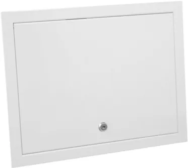 Nedco inspectieluik staal 300 x 400 mm met slot wit