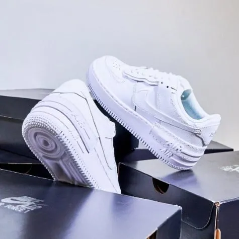 Nike Air Force 1 Schaduw Triple Wit