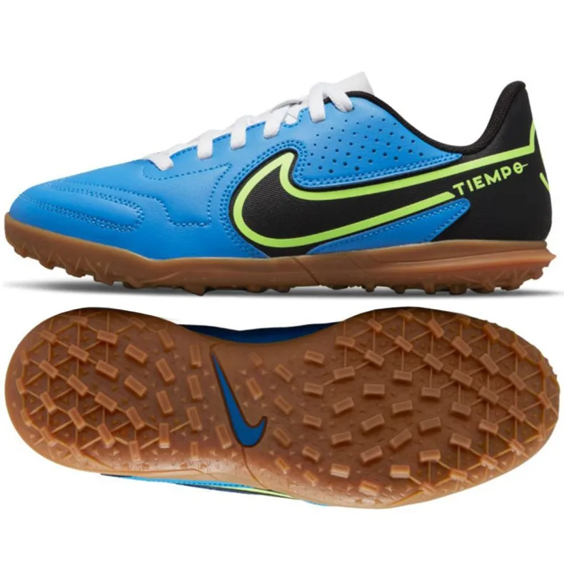Nike Tiempo Legend 9 Club Tf Jr DA1334 403 voetbalschoenen veelkleurig blauw