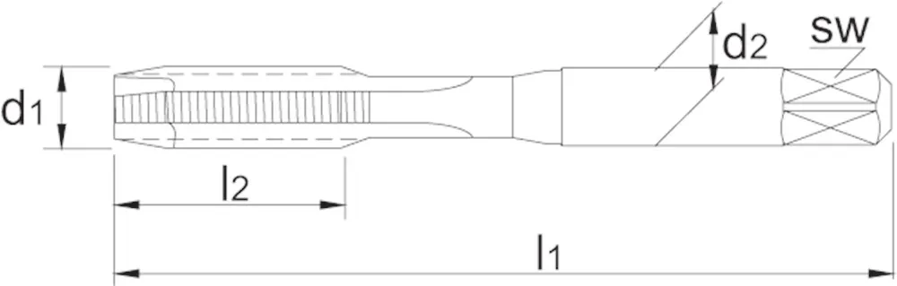 PHANTOM HSS MACHINETAP DL. GAT 1/213 UNC