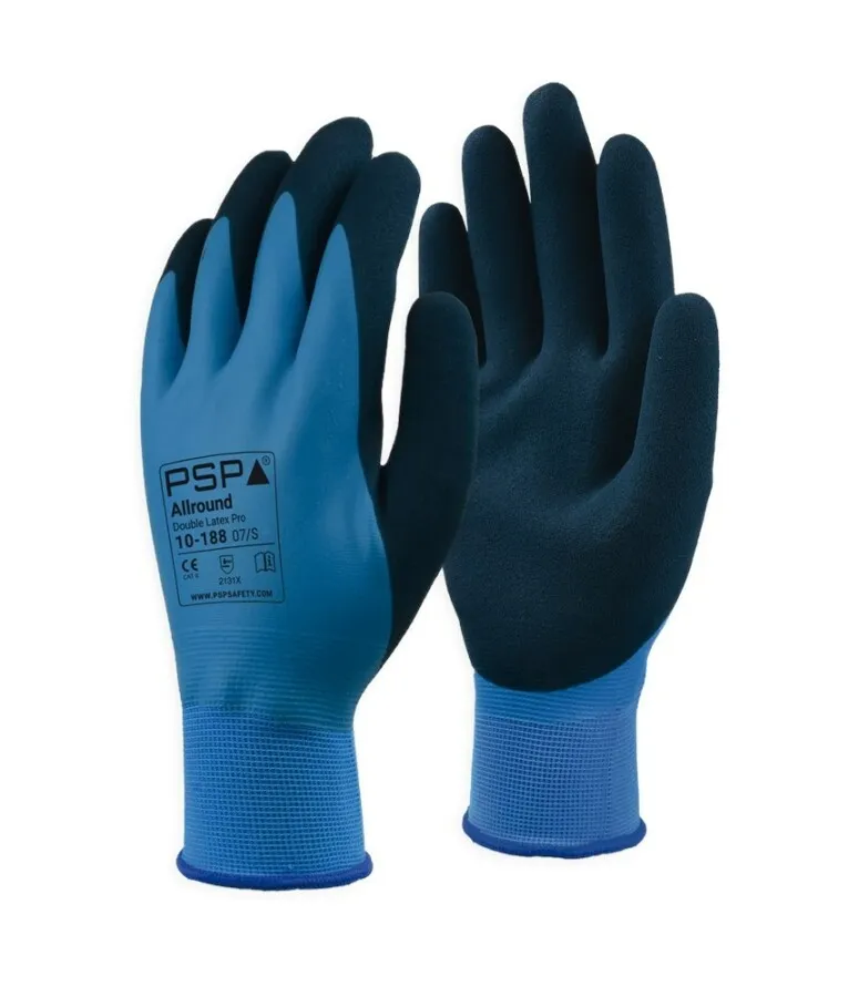 PSP PRO 10188 ALLROUD HANDSCHOENEN DOUBLE LATEX   MAAT 11  VERPAKKING 12 STUKS