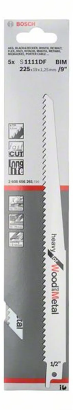 Reciprozaagblad S 1111 DF Bosch 2608656261