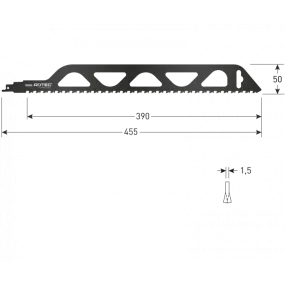 Rotec Reciprozaagblad RC820 / S2243HM - 455 mm - 525.0820