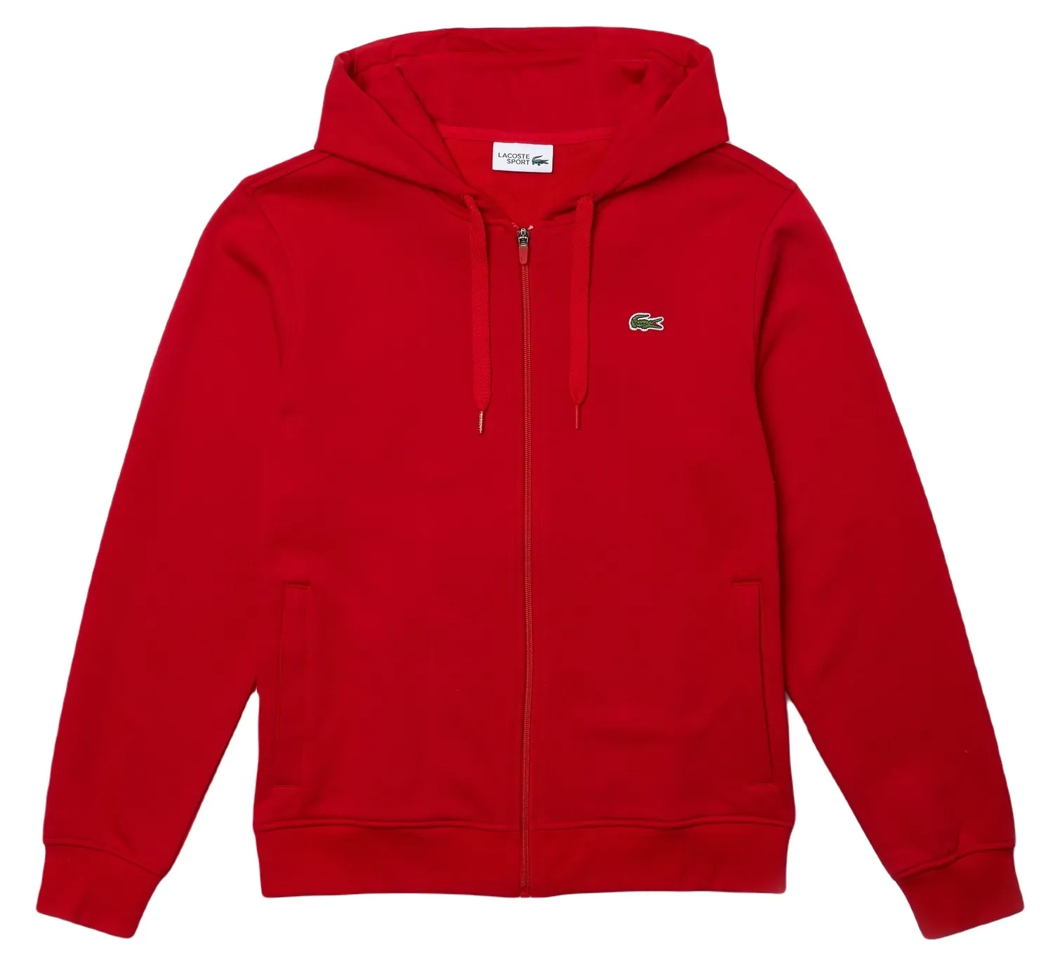 Vest Lacoste Men SH1551 Hooded Sweatshirt Red Red