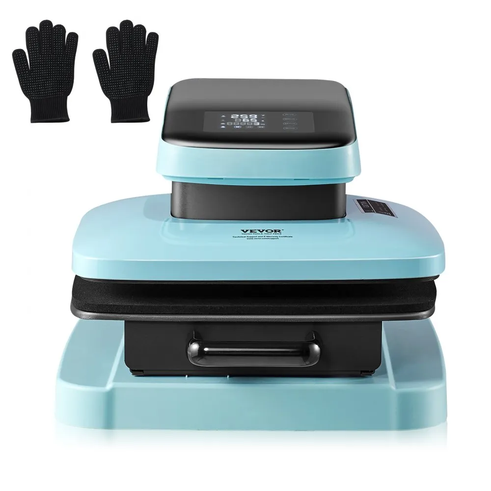 VEVOR AUTOMATISCHE HITTEPERS, 15X15 INCH SLIMME TSHIRTPERS MET AUTOMATISCHE RELEASE, VERWARMT SNEL EN GELIJKMATIG, SUBLIMATIE H