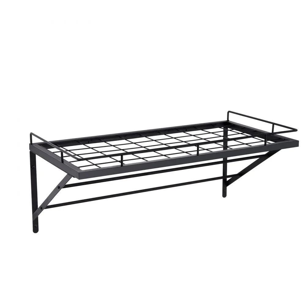VEVOR HANGEND POTTENREK 24" POT EN PANNENHANGREK, POT EN PANNENHANGER MET 12 SHAKEN, 55 LB LAADGEWICHT, PANNENLAP MUUR I