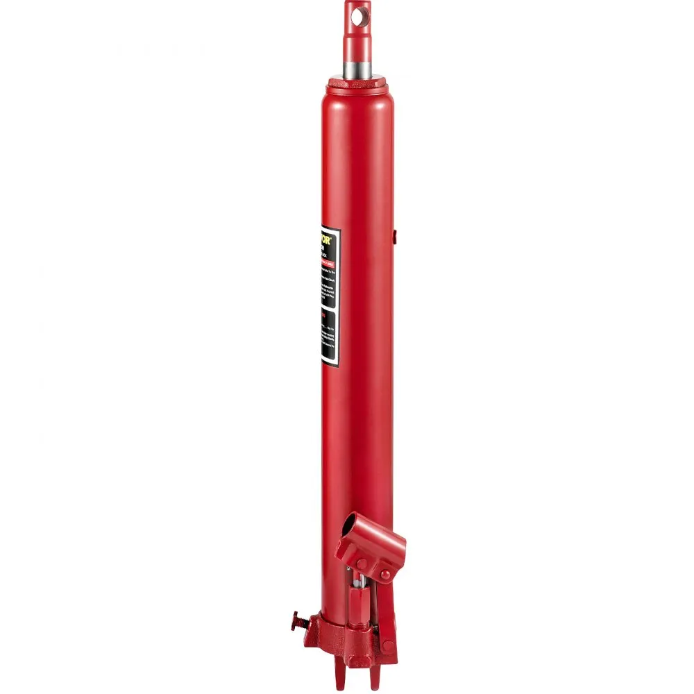VEVOR Hydraulische lange ramkrik, capaciteit 8 ton/17363 lbs, met enkele zuigerpomp en gaffelbasis, handmatige hoogwerkerkrik me