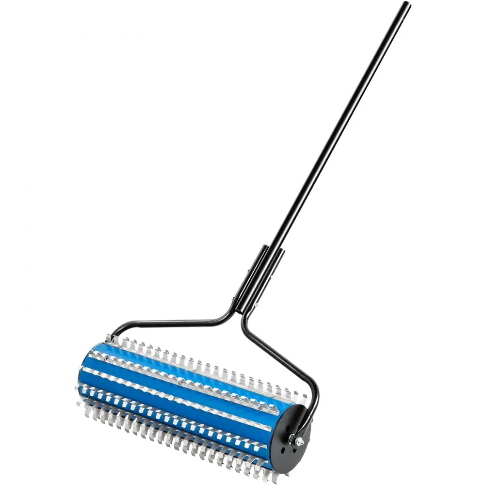 VEVOR Onkruidhark Aluminium Rolhark 365x60x15 cm Hark Dode Bladeren Bladhark Groot Hoofd Tuinhark Afneembare Paal voor Onkruid W