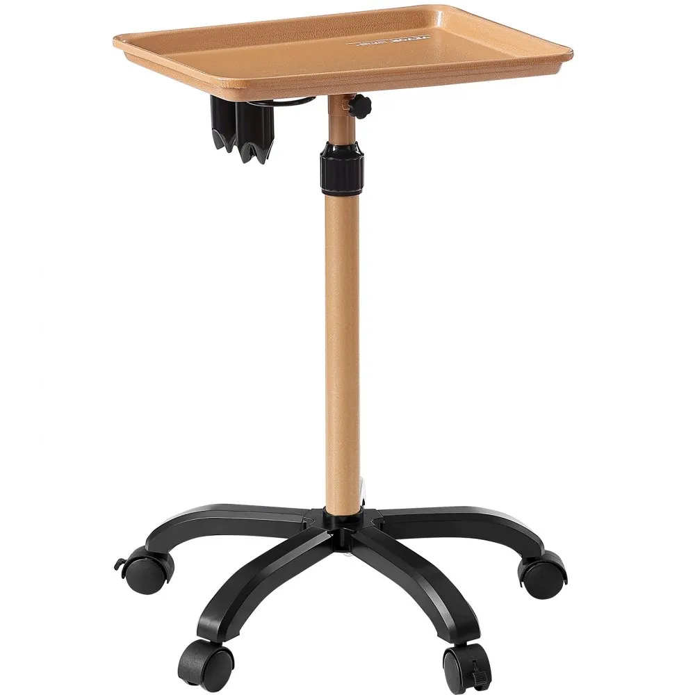 VEVOR SALON TRAY CART IN HOOGTE VERSTELBARE ROLLING SALON TRAY 3043" KOUDGEWALSTE PLAAT TATTOO TRAY MET 5 WIELEN (2 AFSLUI