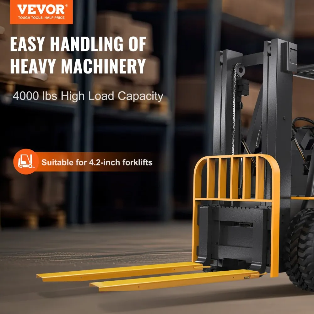 VEVOR Set van 2 vorkverlengingen Tandverlenging van 1520 mm, draagvermogen van 1,815 ton Vorktanden Q235 koolstofstaal, eendelig