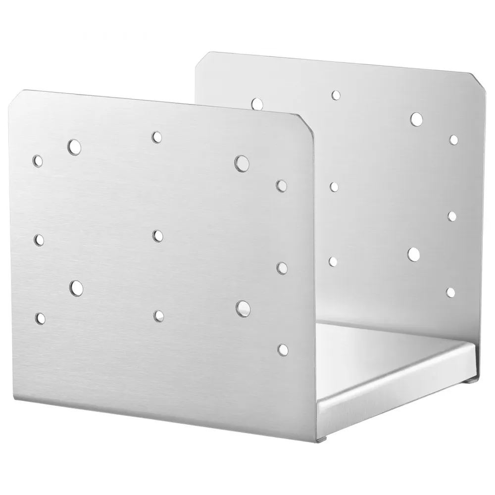 VEVOR set van 4 schroefmoffen 190 x 200 x 180 mm paalsteun koolstofstalen paal schoenpaal paalbasis grondhulssteunbasis Ideaal v