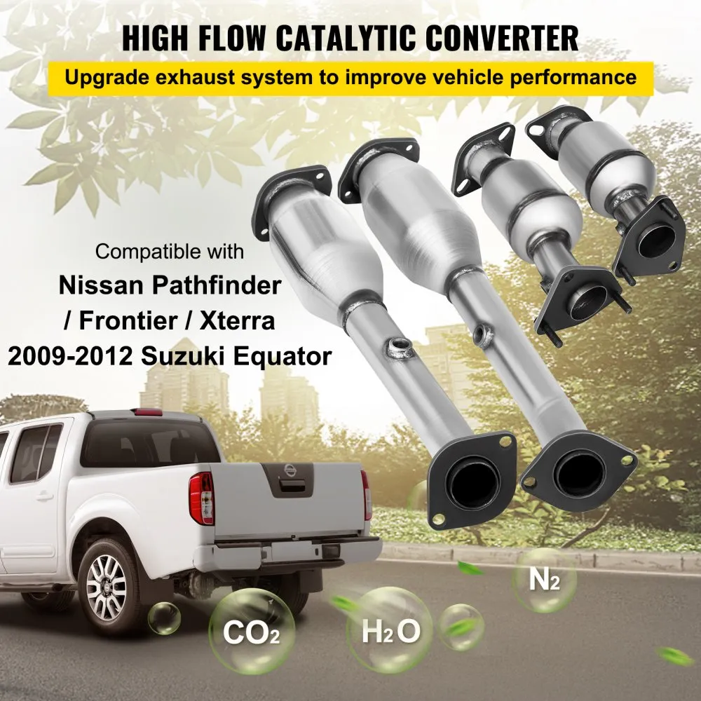 VEVOR UITLAATSPRUITSTUK 0511 NISSAN FRONTIER UITLAATSPRUITSTUK BOUTEN PAKKING COMBINATIE 4.0L OEM KWALITEIT HIGH FLOW KATALYSAT