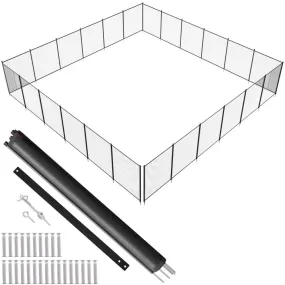 VEVOR zwembadhek, 4' x 7' verwijderbare kinderveiligheid zwembadhek, eenvoudige doe-het-zelf-installatie zwembadhek, 1