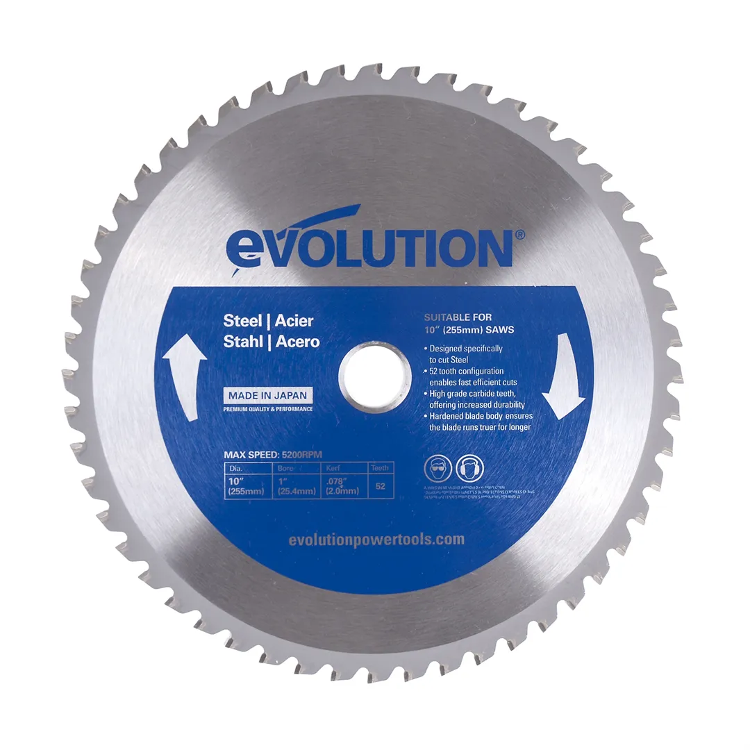 ZAAGBLAD TCT VOOR HET ZAGEN VAN STAAL 255X25.4MM Z52 EVOLUTION EVO25552S